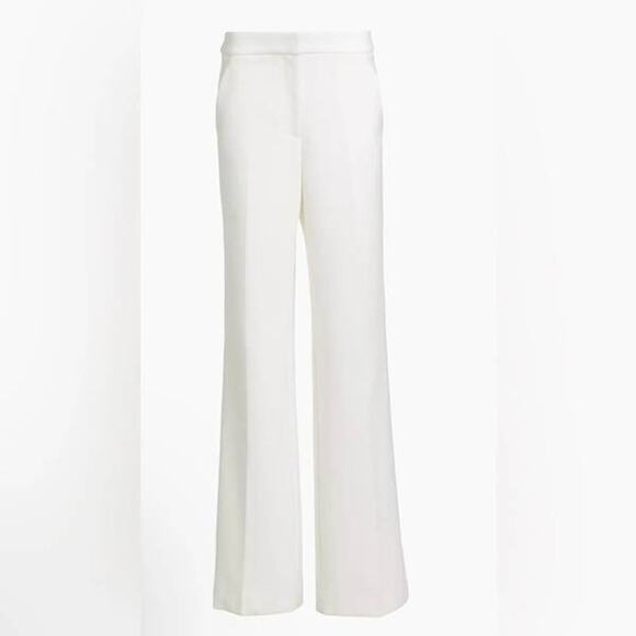 Veronica Beard Tonelli Pant with Side Stripe in Off White 2 - Picture 5 of 5